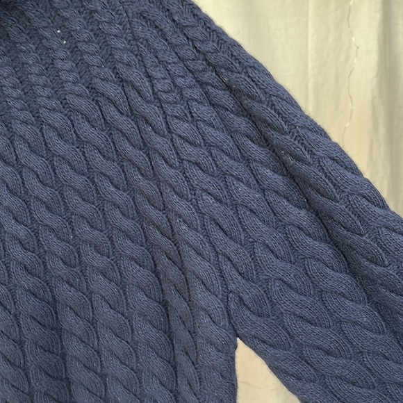 Theory blue felted mock neck wool blend Navy Cashmere blend - Picture 12 of 12